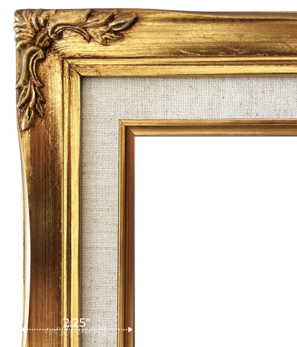 West Frames Flora Antique Gold Wood Ornate Baroque Picture Frame